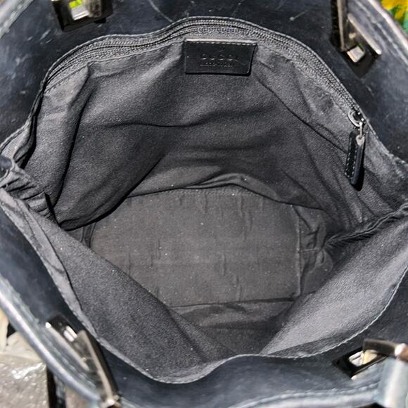 9/10 Gucci GG Denim Monogram Tote Bag FREE Denim Gucci Wallet - Picture 6 of 11